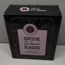 Gusto Nostro Crystal Wine Glasses Set of 4, 22 Oz Long Stem Modern Wine Glasses for White and Red Wine, Dishwasher Safe, Fancy, Elegant, Large and Tall Wine Glass for Wedding Christmas Anniversary