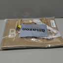 Silkfly Wedding Bride Bag Natural Jute Tote with Ribbon Bride Gift Bag with Handle for Shower(Silver Edges,Bride)