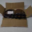 Chip Rack Display Stand, 2025 New 5 Tier 40 Clips Snack Organizer with Rotating Wooden Base, Chip Holder Candy Display for Countertop, Concession Stand, Party, Retail, Office Snack Display Rack, Brown