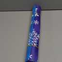 Leyndo 54" Large Snow Sled for Adults Flexible Flying Carpet Snowflake Slider Mat Sledding Equipment Snow Lightweight Roll up Snowboard for Christmas Winter Ski Outdoor (Dark Blue, Light Blue)