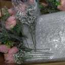 12 Sets Mason Jar Flowers Centerpiece Table Decorations,Light Pink