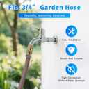 Garden Hose Quick Connector 3/4 Inch GHT, Solid Brass No-Leak Kit (4 Sets: 4 Male + 4 Female) - Quick Connect Fittings for Water Hose