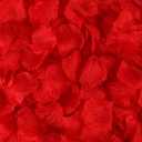 1000 Pcs Artificial Fake Rose Petals,Flower Petals for Romantic Night, Engagement, Party, Wedding, Event Flower Decoration(Red)
