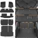 Rongtaod 7&8 Seats Floor Mats Compatible with 2022-2025 Nissan Pathfinder Cargo Mat Trunk Mat Trunk Liner Kick Mats Back Seat Cover All Weather Pathfinder Accessories (Floor Mats Full Set 7pcs)