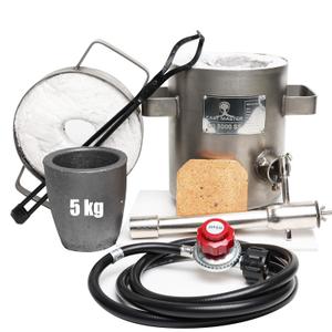 USA Cast Master 5-6 KG Deluxe KIT Propane Furnace with Crucible and Tongs Kiln Smelting Gold Silver Copper Scrap Metal Recycle 5KG Kilogram USA Cast Master 5-6 KG Deluxe KIT Propane Furnace with Crucible and Tongs Kiln Smelting Gold Silver Copper Scrap Metal Recycle 5KG Kilogram
