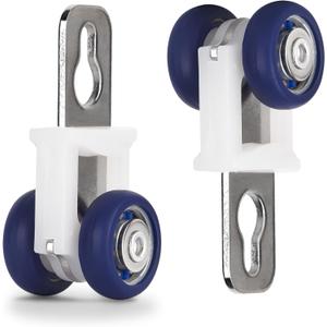 Curtain Track Rollers with Mute Wheel Rollers, Hooks, Pulley Runners/Sliders - 30PCS Set for Ceiling/Wall Mount Curtain Tracks