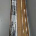 UNISHADES No Drill Blinds for Windows 1" Aluminum Cordless Mini Blinds L-Shaped Slat 100% Privacy, for Window Size 32.5" W 64" H - White