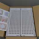 CTSNSLH 5 Pack Closet Organizers Storage Box, Closet Storage Stackable Storage Bins, Plastic Drawer Basket for Wardrobe Cupboard Kitchen Bathroom Office, White