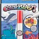 Melissa & Doug On the Go ColorBlast No-Mess Coloring Pad, Sea-Life (24 Color-Reveal Pictures, Invisible Ink Marker)