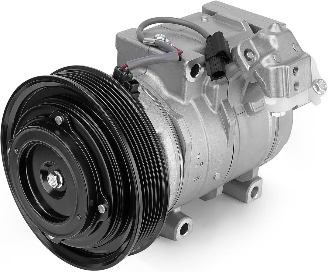 Air Conditioner AC Compressor Compatible with Acura MDX 2007-2013, ZDX 2010-2013 & Honda Odyssey 2008-2017, Pilot 2008-2015, Ridgeline 2009-2014, w/One Plug, Replacement for AC System