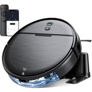 Robot Vacuum and Mop Combo, 2 in 1 Robotic Vacuums Cleaner with WiFi/App, Robot Vacuum with Water Tank, Strong Suction, Schedule, Self-Charging, Quiet, for Hard Floor, Pet Hair, Low Pile Carpet