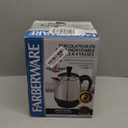 Farberware Electric Coffee Percolator, FCP240, Stainless Steel Basket, Automatic Keep Warm, No-Drip Spout, 4 Cup, Black/Silver