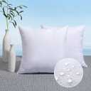 MIULEE Pack of 2 18x18 Outdoor Pillow Inserts, Outdoor Throw Pillows Water-Resistant Decorative Premium Square Pillow Stuffer Sham for Porch Swing Couch Sofa Cushion Patio Furniture