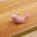 10Pcs Bird Shape Ceramic Kids Drawer Knobs,Cute Cartoon Animal Cabinet knobs with 2 Kinds Screws,Baby Boys Girls Dove Knobs Handles Pulls for Drawer Cupboard Dresser Bookcase (10, Bird-Pink)