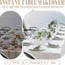 Plastic Table Cloth Disposable, 54In X 300Ft White Table Cover Roll, Disposable Tablecloth with Slide Cutter for Rectangle Round Tables, Party Tablecloths for Birthday, Wedding, Picnic, Outdoor