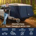 DAC Truck Bed Tent Pickup Truck Tent for Caps, Fits Ford Maverick. Jeep Gladiator, Ford Ranger, Nissan Frontier, Rivian R1T, Tesla Cybertruck Tailgate Width 58" Compatible with Camping Shells