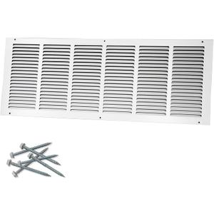 Howeall 30"W x 10"H [Duct Opening Size] Steel Return Air Grille, Air Return Vent Cover for Ceiling and Sidewall - HVAC Air Vent Covers - [Outer Dimensions: 31.75"W x 11.75"H]