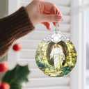 Religious Christmas Decorations - Stained Glass Jesus Ornament for Tree | Christian Ideas | Meaningful Xmas Presents for Believers | Faith-Based Party Favor