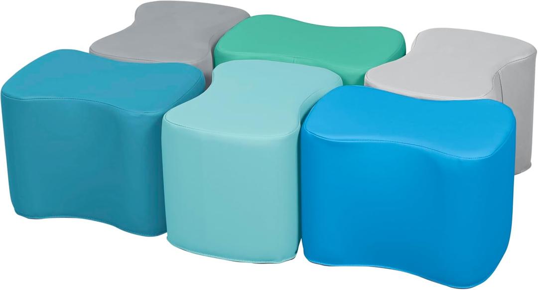 Butterfly Stools, Flexible Seating, Contemporary, 6-Piece