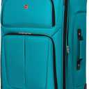 SwissGear Sion Softside Expandable Luggage, Teal, Checked-Large 29-Inch