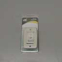 JR Products 12345 White Low Profile Slide-Out Switch with Bezel