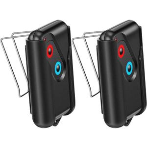 Kingdder 2 Pcs Garage Door Remote Compatible with Guardian 2211 l 2 Button Garage Door Remote Transmitter 303mhz/390mhz Black Gate Opener Transmitter with Keychain and Base