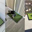 Dog Grass Pad with Tray: 2-Pack Fake Grass, 35 x 21.7 in, Ideal for Medium & Large Dogs - Perfect for Indoor Use, Potty Training