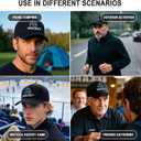 Ice Hockey hat, Hockey Gifts for Boys, Funny Adjustable Embroidered Baseball Cap Black (Black)