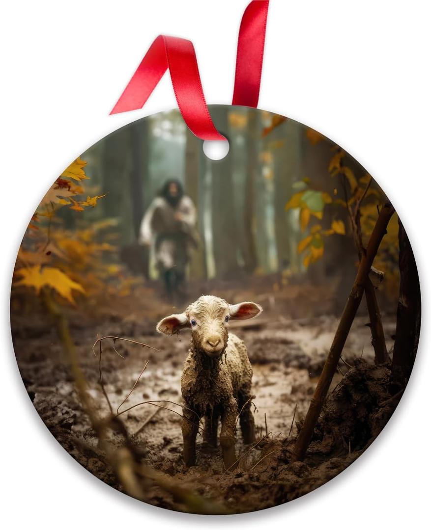 2026 Christmas Ornaments for Xmas Tree Decorations Christian Gifts for Women Decorations Indoor Hanging Ornament Religious Gift for Christians,Pastor, Baptism Gifts for Girl, B-138