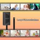 VHLTTYV Mini Video Cameras 1080P Mini Portable Nanny Video Recorder with Motion Detection Security Cameras for Home, Office