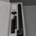 KIRKAS 34inch Large Half Moon Light for Nail Tech with Diamond, 456 LEDs 3 Color Modes Infinitely Knob with Phone Holder Charging Function, Lighted Desk Lamp for Craft Black(34inch Large With Diamond)