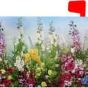 Spring Summer Floral Mailbox Cover Magnetic Large Oversized Wildflowers Mailbox Wraps Post Letter Box Cover for Garden Yard Home Decor 25.5" x 21" (Wildflwoer)