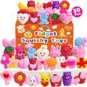 30 Pcs Valentines Squishy Toys, Party Favors for Kids 4-8, Bulk Valentines Day Gifts Non Candy Exchange for Kids Classroom Class School Students, Goodie Bags Stuffers Fidget Toys