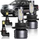 for Ford F150 2004-2014 LED Bulbs Combo, 4pcs Super Bright White High Low Beam and Fog Lights LED Blubs Package