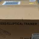 Under Desk Elliptical Machine, Electric Elliptical Leg Exerciser for Seniors with 12 Adjustable, Portable Quiet Elliptical Exercise Machine, Seated Pedal Exerciser with Remote Control (Orange)