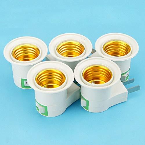 Lamp Bases 6pcs Light Socket with Switch E27 Lamp Base Large Screw Socket Plug for Home LED Bulb Energy Saving Lamp