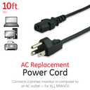 GE AC REPLACE POWER CORD 10FT