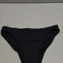 Beautikini Period Swimwear Bikini Menstrual Swim Bottoms Leakproof Low Waisted Period Bathing Suit Bottoms for Teen Girls (Medium, Black)