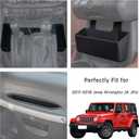 3PCS Gear Shift Console Side Tray Organizer, Center Console Hanging Storage Box, Passenger Side Co-Pilot Organizer Compatible with 2011-2018 Jeep Wrangler JK JKU Interior Accessories