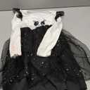 Girls Halloween Tulle Tutu Dress Long Sleeve Holiday Star Sparkle Skirt 4-12 Years