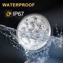 BeaveWAY 4pcs 5.75" 36W Crystal Round LED Headlight Sealed Beam IP68 Waterproof Replacement 4000 4040 5506 H5006 H651 / H466