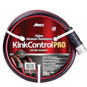 Kink Control Pro Garden Hose, Water Hosewith Superior UV Resistance, Ergonomic Grip, High Burst Strength, Triple Frame Technology for Kink Resistance, 25 Ft