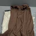 3 Pack Cotton Women's Mock Turtleneck Shirts Long Sleeve Mock Neck Tops Casual Pullover Basic Tees Undershirt (Cream Apricot, Coffee, Brown, XL)