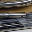 Pontoon Boat Ladder, Stainless Steel 3 Step Telescoping Boat Boarding Ladder with Wide Steps, Folding Boat Swim Ladder,Dock Ladder with Hand Railings Heavy Duty (Silver)