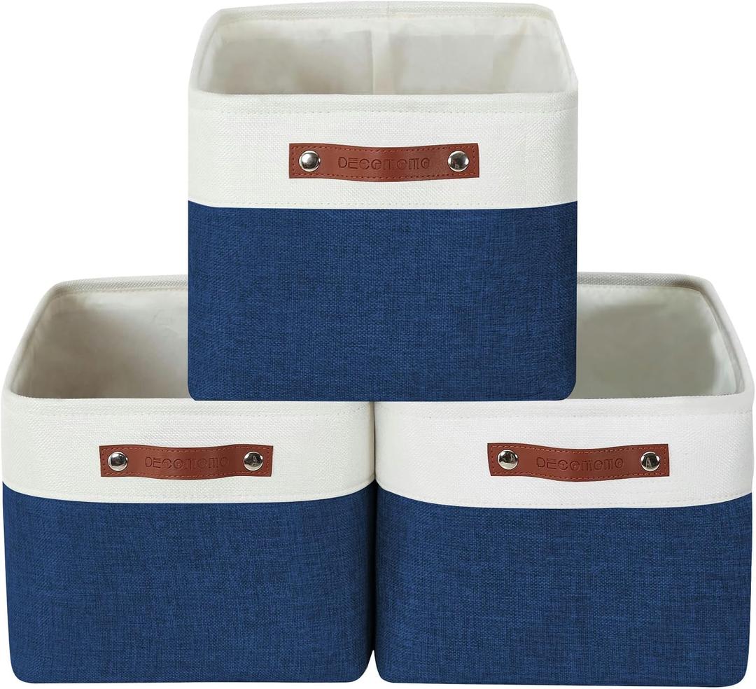 DECOMOMO Storage Bins, Extra Large Fabric Storage Baskets for Shelves 3Pack