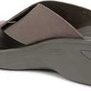 BZees womens DesireSlide Sandal, 6.5, Morel Stretch Fabric
