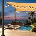 2 Pack Sun Shade Sail Pole, 3" Diameter Heavy Duty Metal Pole with Hammer-fit Sleeve Connection, 10ft Sun Sail Post for Patio, Lawn, Deck, Hard Ground or Soil
