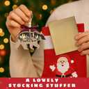 2 x Pawzity Bear Ornaments - Bear Ornaments for Christmas Tree - Animals Gifts for Bears Lovers, Women, Men - Wood Christmas Hanging Ornament