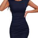 ANRABESS Womens Summer Sleeveless Bodycon Mini Dress Ribbed Knit Crewneck 2026 Basic Slim Fit Party Cocktail Short Dresses M