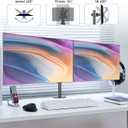 Pholiten Dual Monitor Stand,Heavy Duty Adjustable Monitor Desk Mount for 2 Screens up to 38Inches,Dual Monitor Arm with Height Adjustable Tilt Swive Rotate,Holds up to 22 lbs
